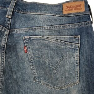 Levis 16 Blue 517 Mid Rise Capri Jeans Medium Wash Cuffed Cropped Denim Everyday